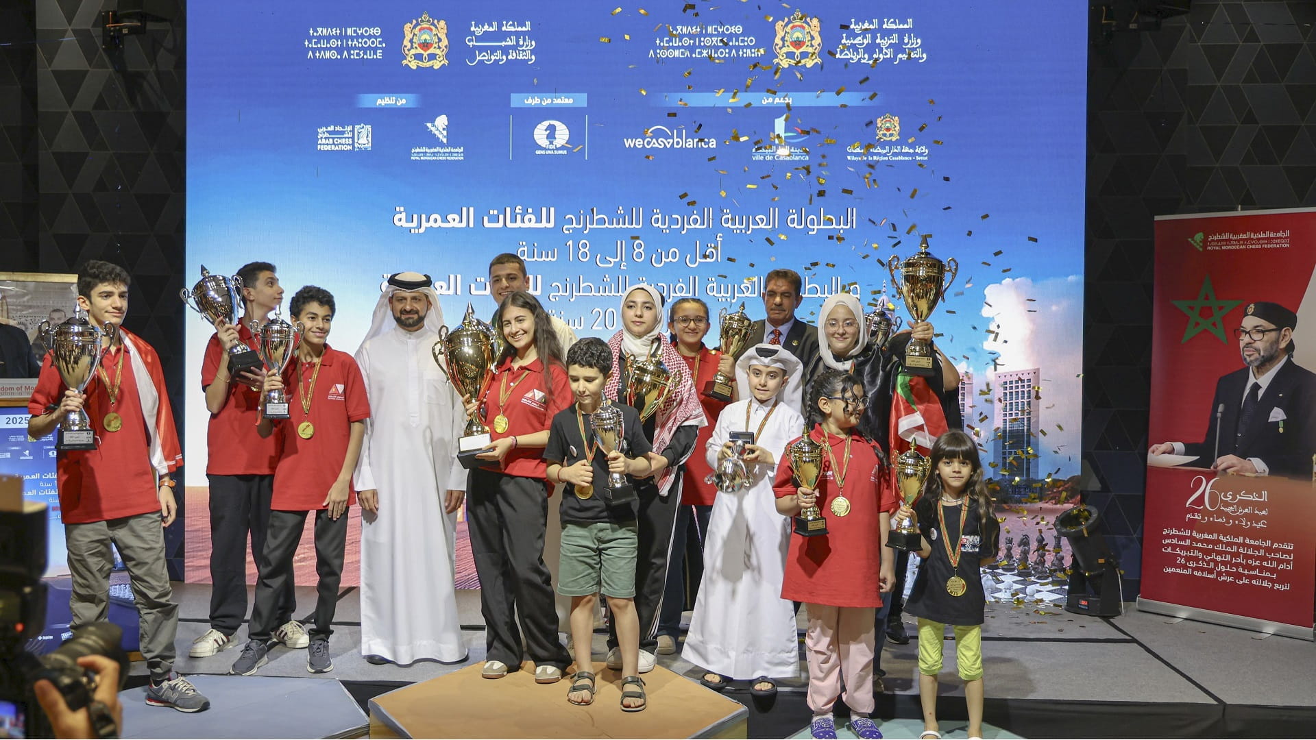 Khalid bin Humaid crowns winners of Arab Chess Championship 