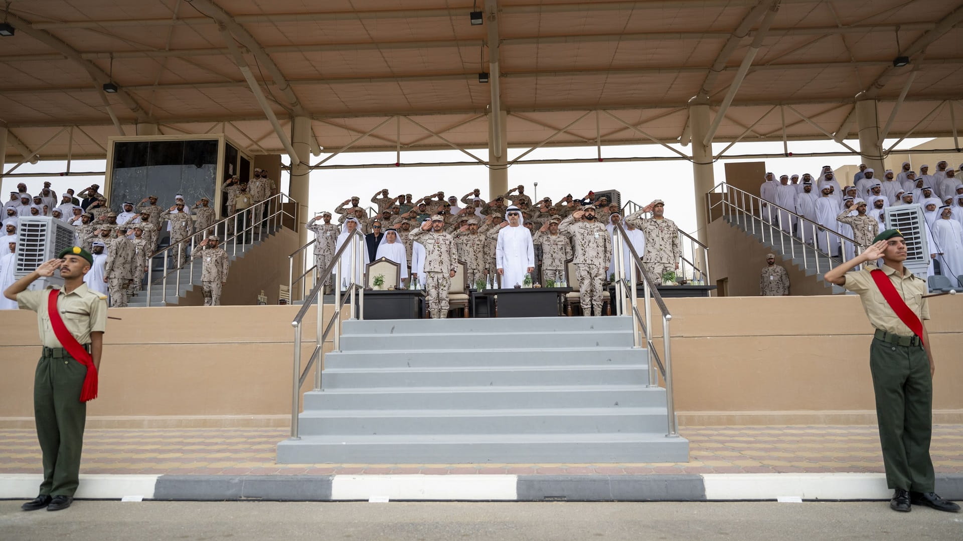 Hazza bin Zayed attends 22nd national service cohort demo 