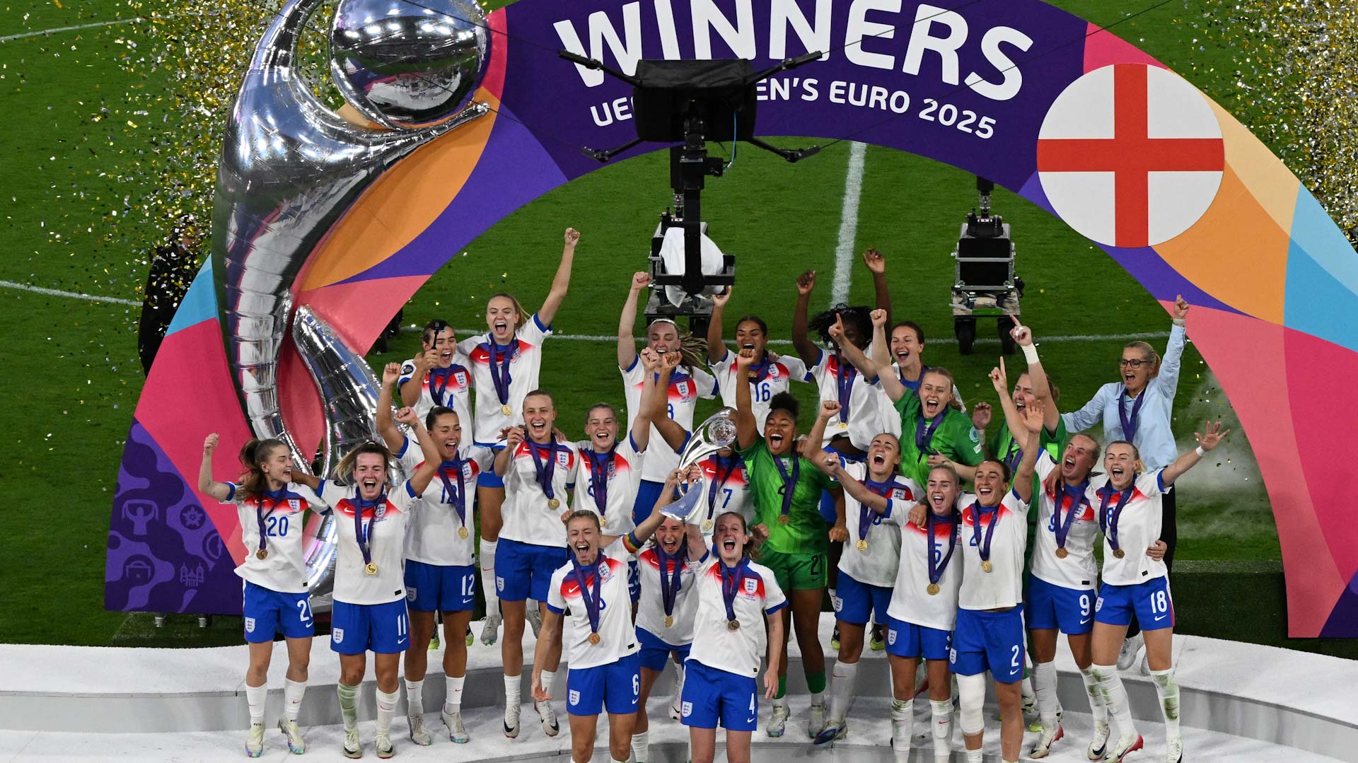 England beat Spain on penalties to win Women's Euro 2025 