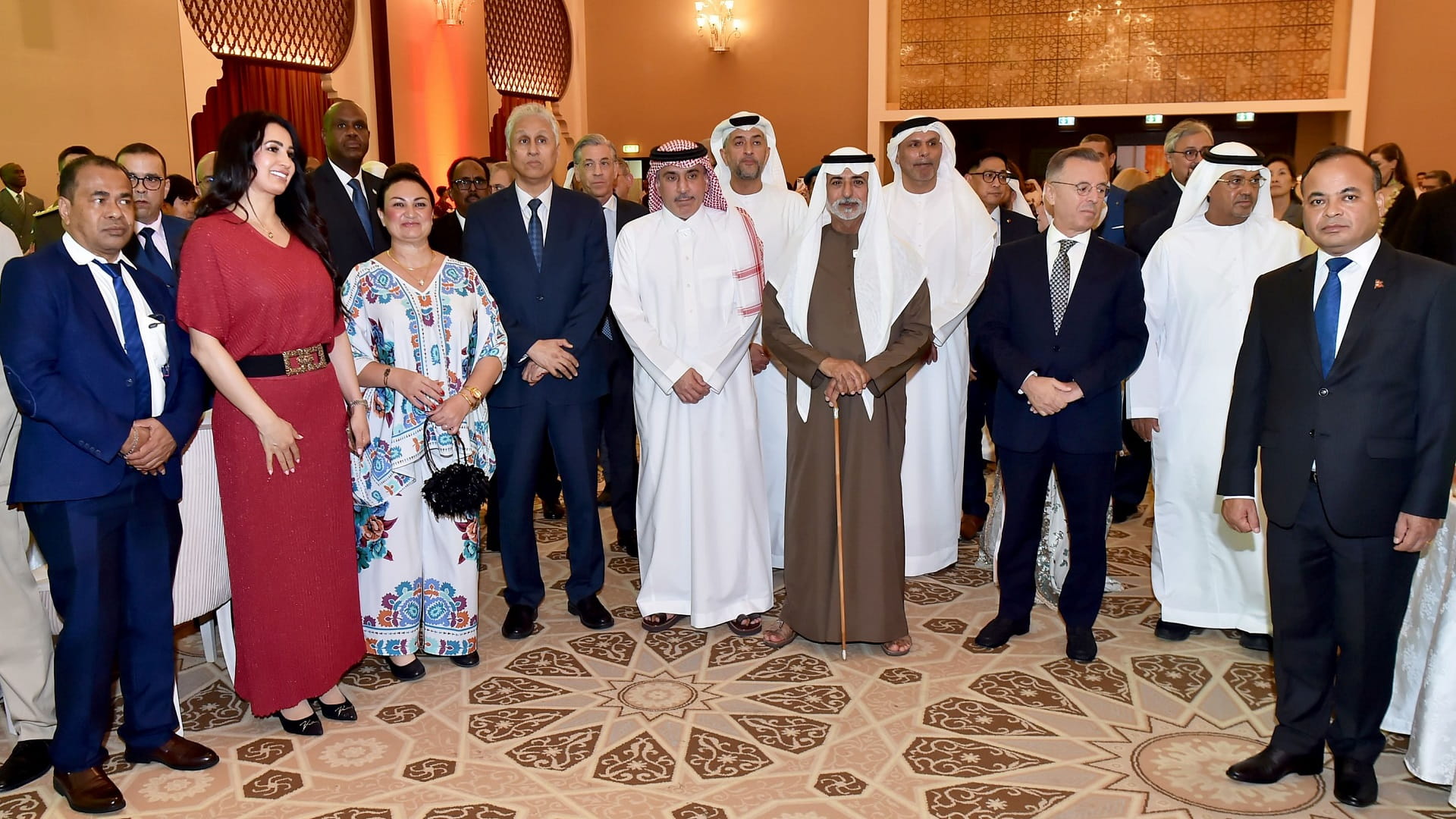 نهيان بن مبارك يشهد حفل سفارة المغرب بالذكرى الـ26 لاعتلاء العرش 