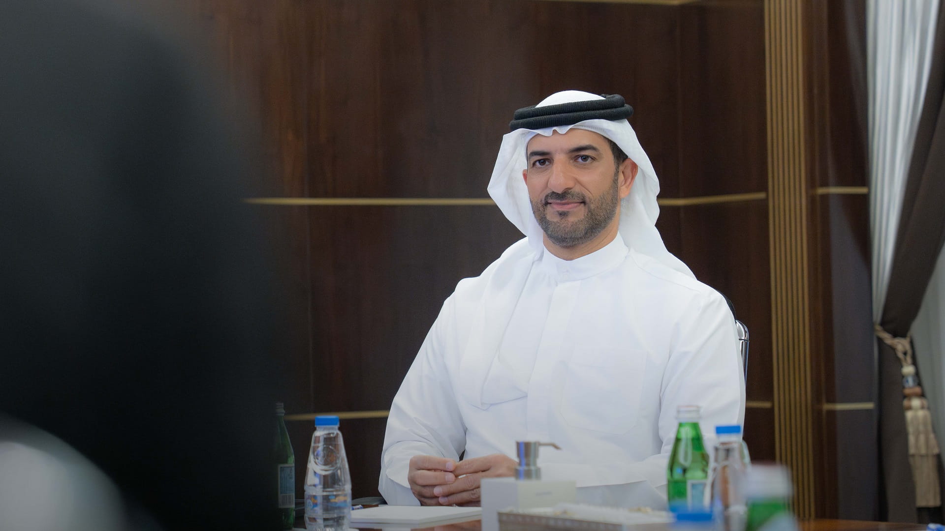 Sheikh Sultan bin Ahmed Al Qasimi takes part in the meeting