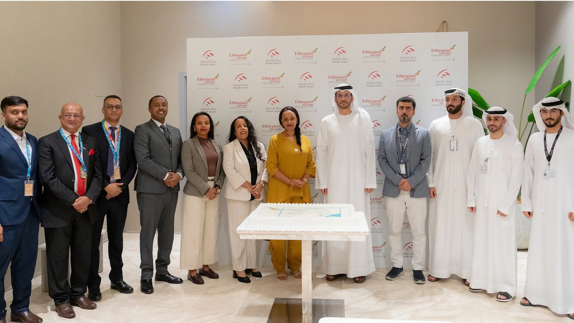 Sharjah Airport welcomes first Ethiopian Airlines Flight 