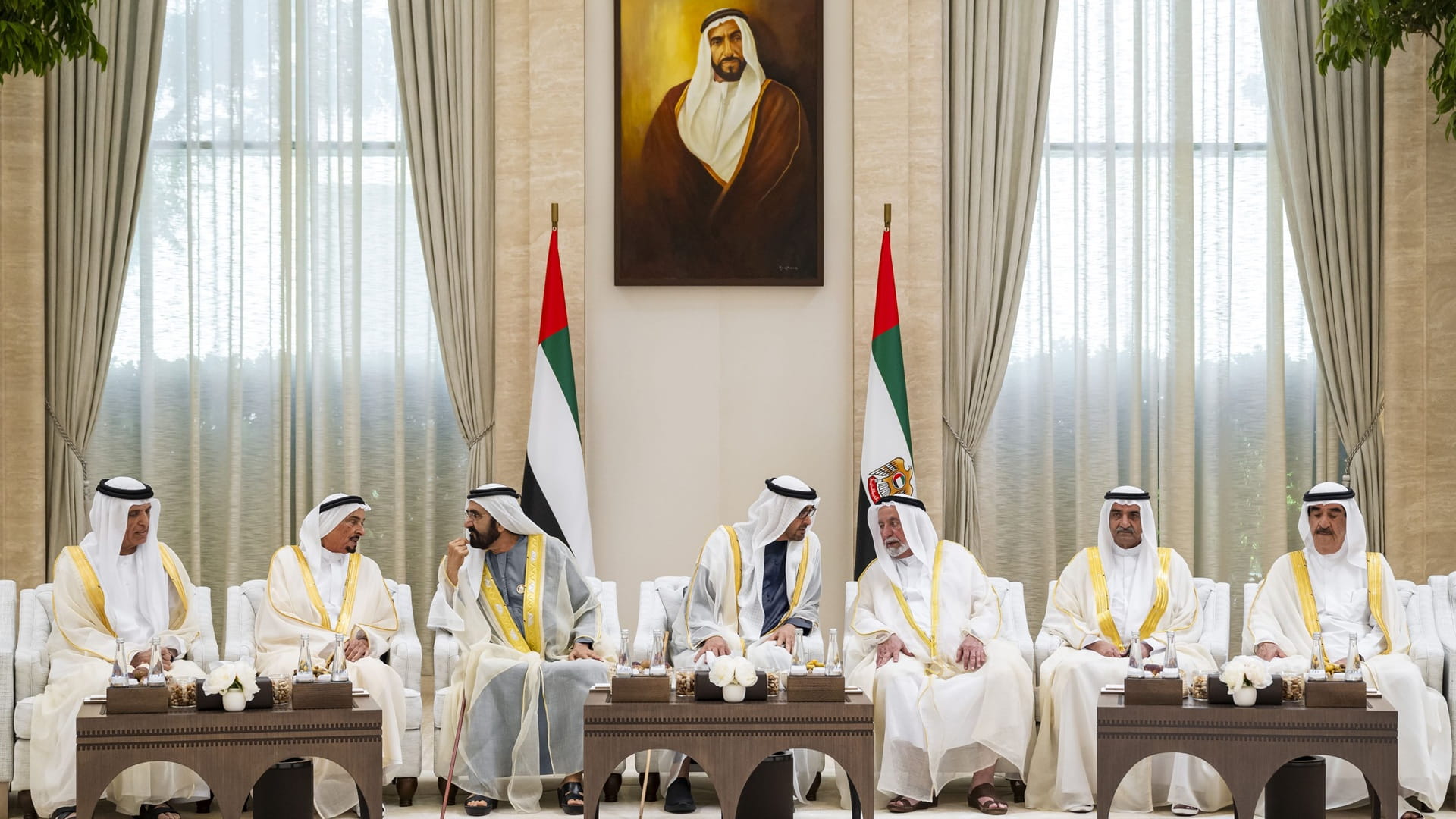 UAE Pres. receives Rulers, CPs, Deputy Rulers 