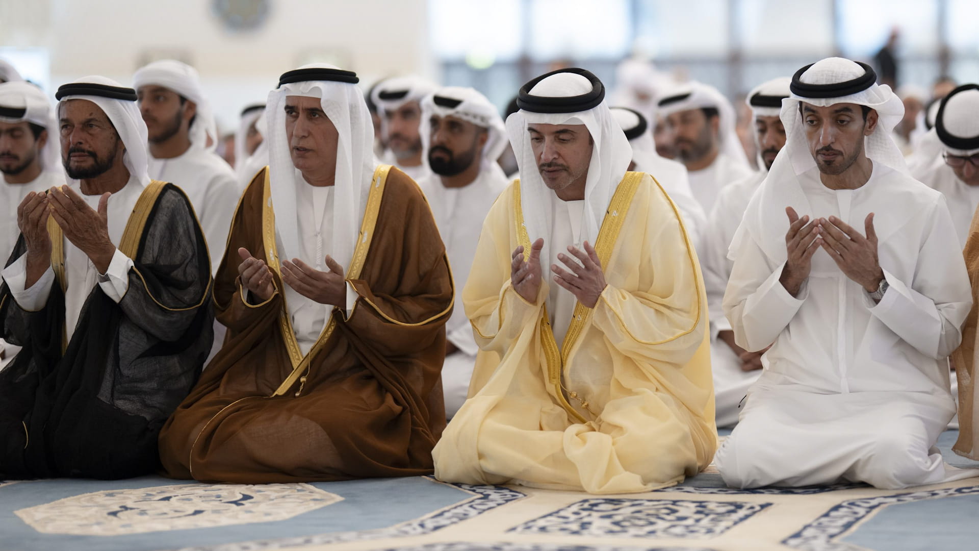 Hazza bin Zayed performs Eid Al Adha prayer 