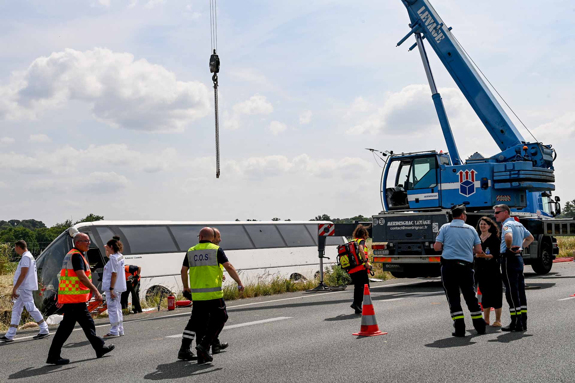 Bus carrying Ukrainian students overturns in France, killing 4 