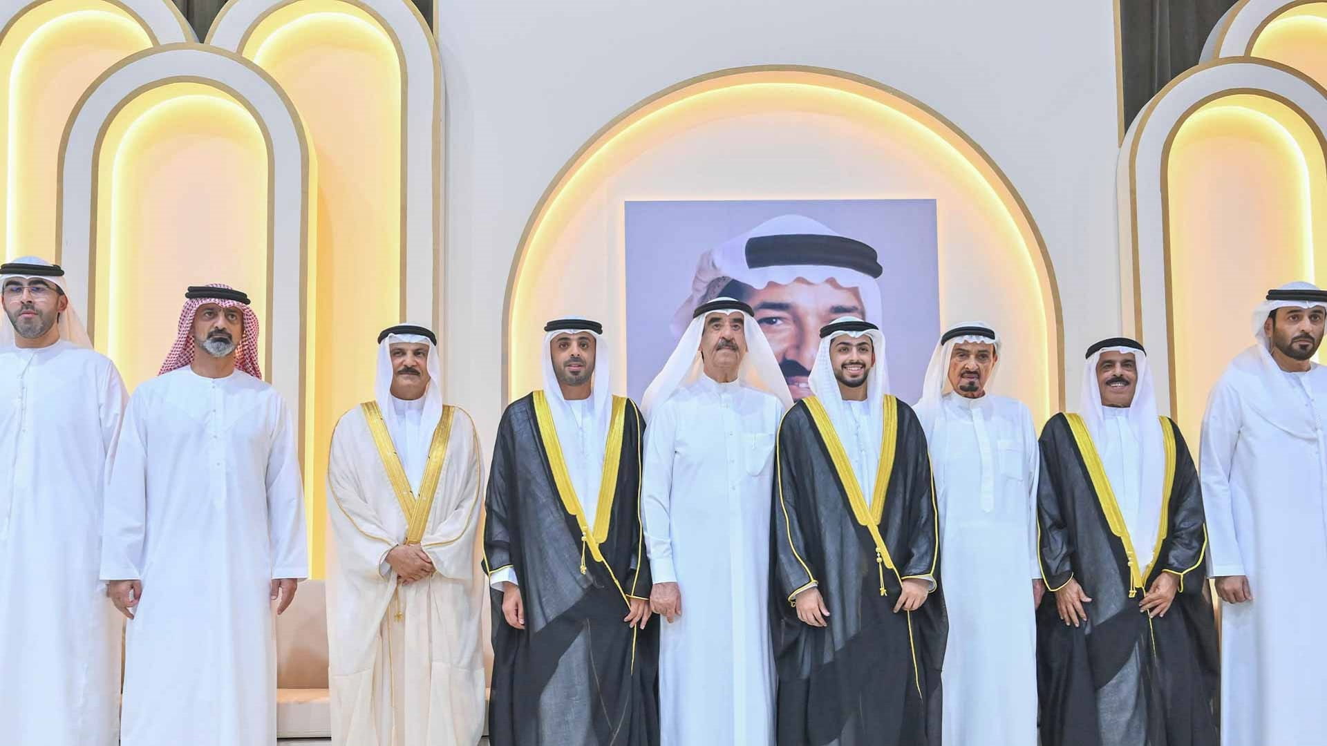 حاكما عجمان وأم القيوين يحضران أفراح النعيمي والقمزي والشامسي 