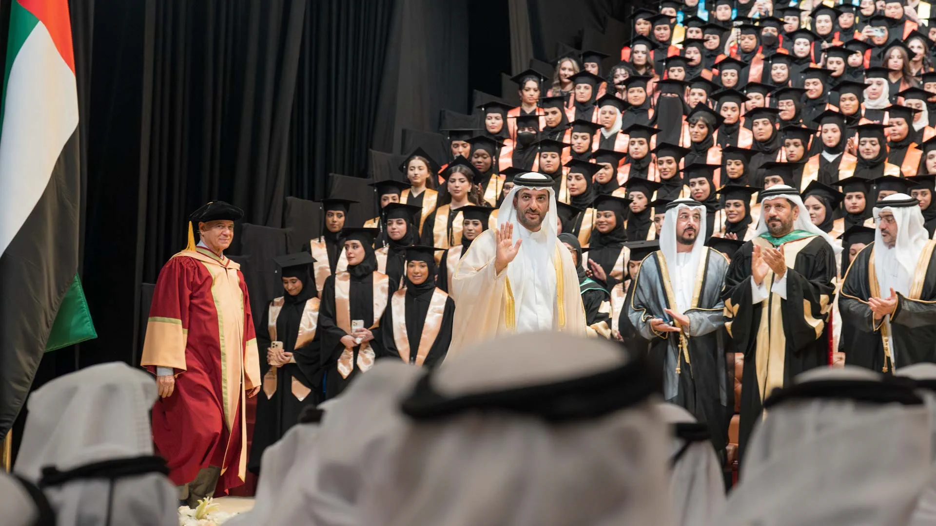 During the graduation ceremony