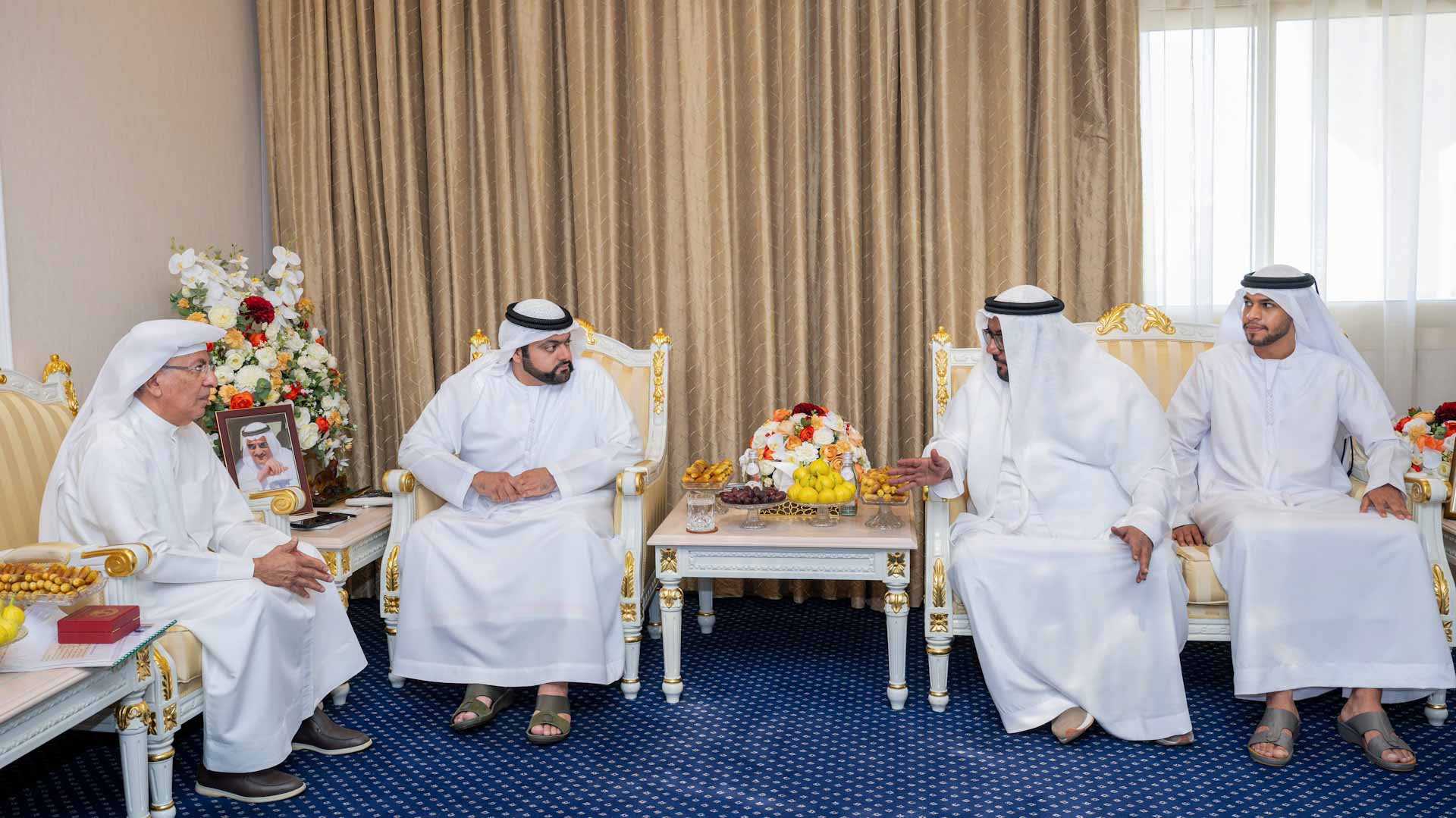 Mohammed Al Sharqi receives President of the UAE Chess Federation 