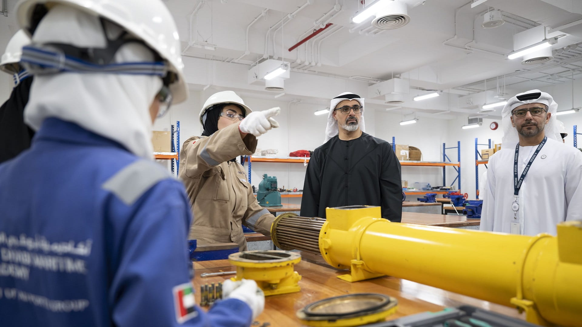 Khaled bin Mohamed tours ADMA’s new headquarters 