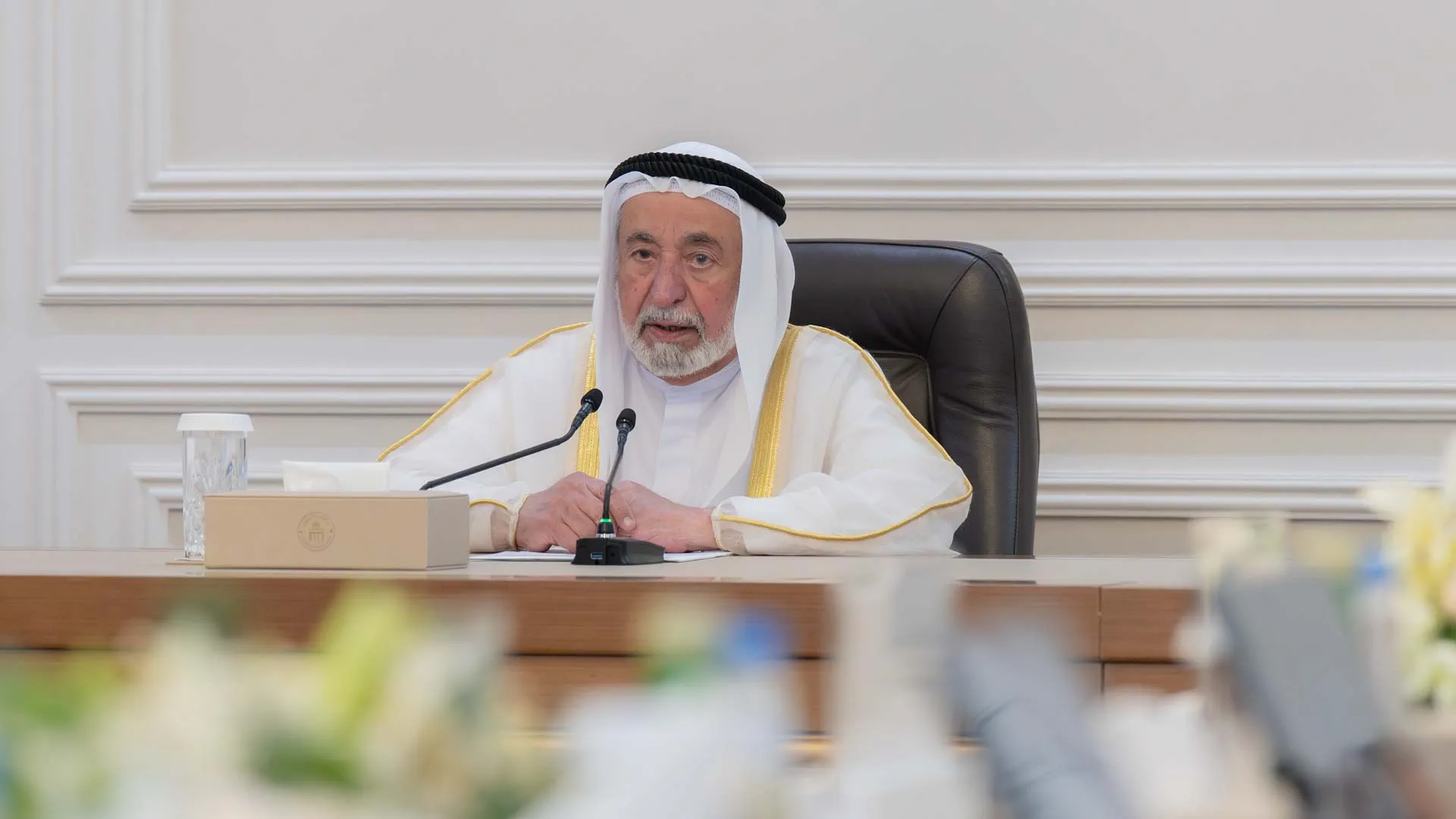 Sharjah Ruler during the meetingg