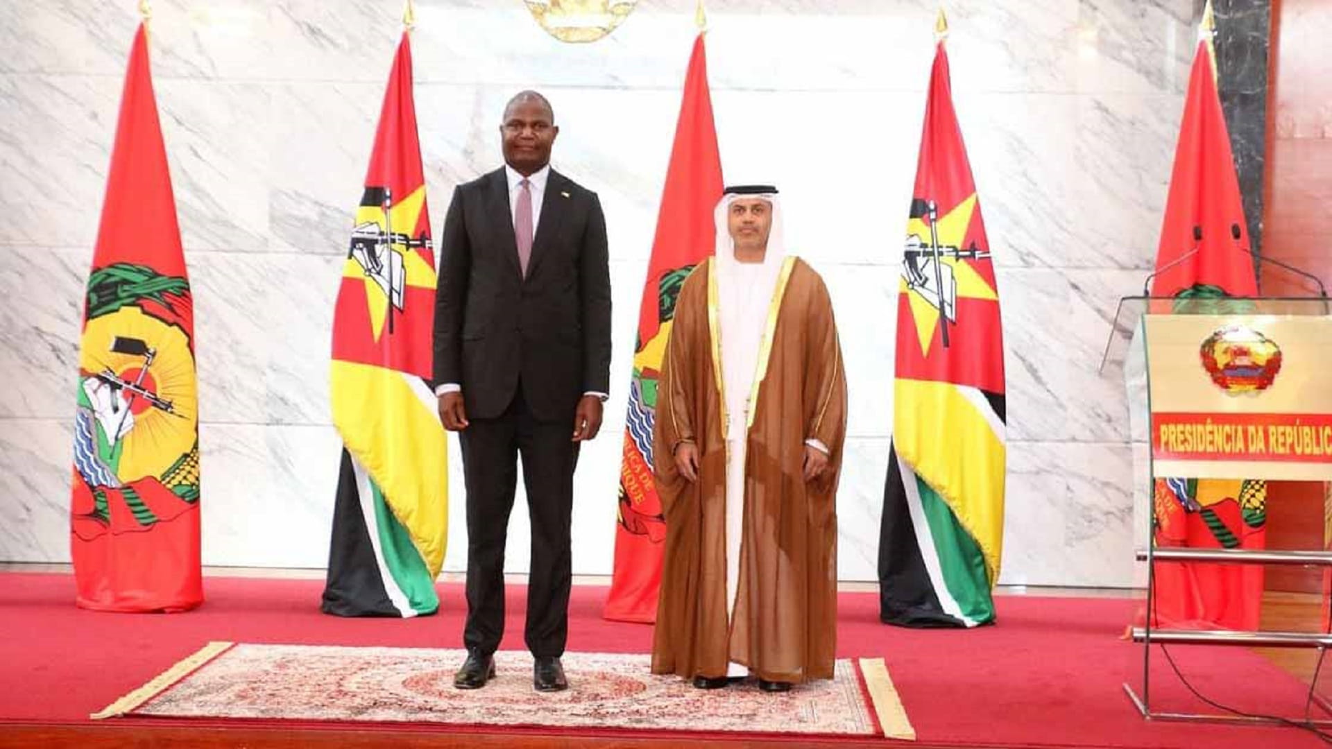 سفير الإمارات يقدم أوراق اعتماده إلى رئيس موزمبيق 