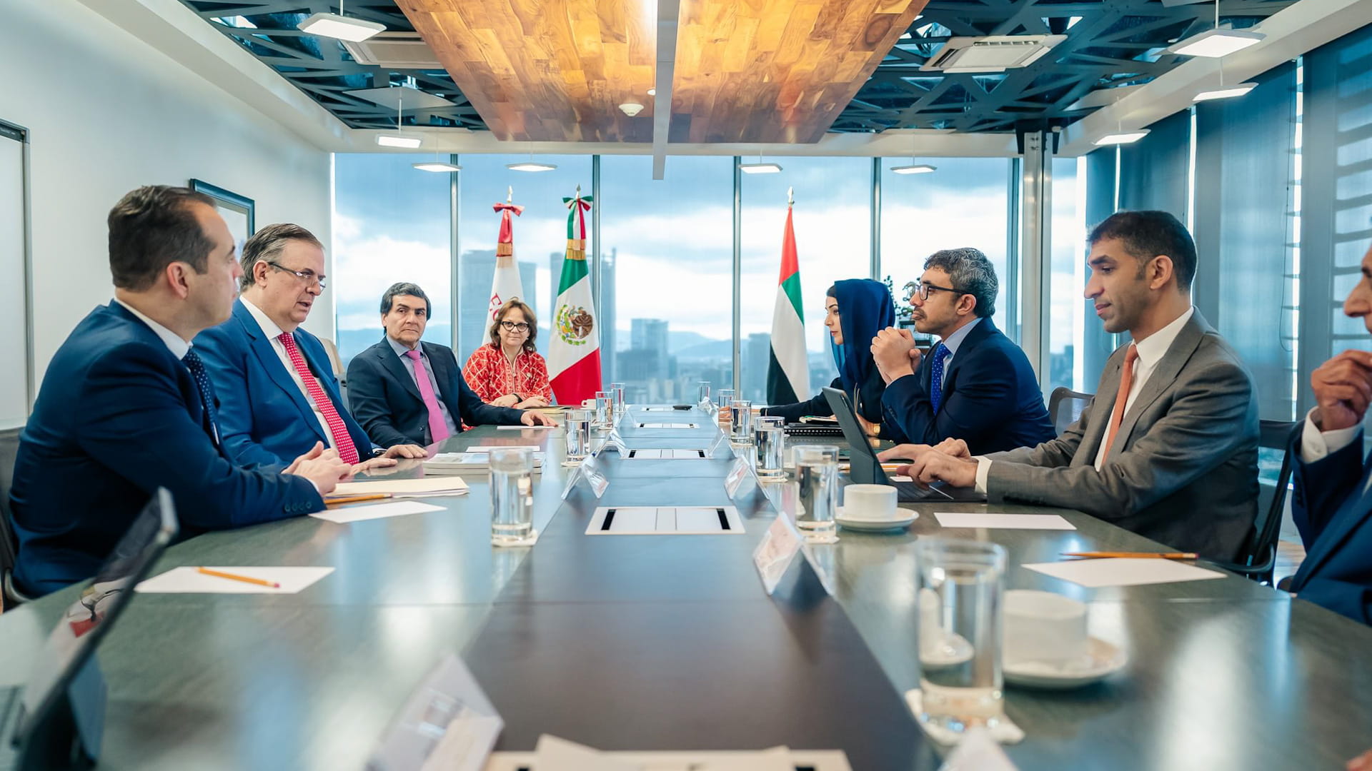 Abdullah bin Zayed meets Secretary of Economy of Mexico 12