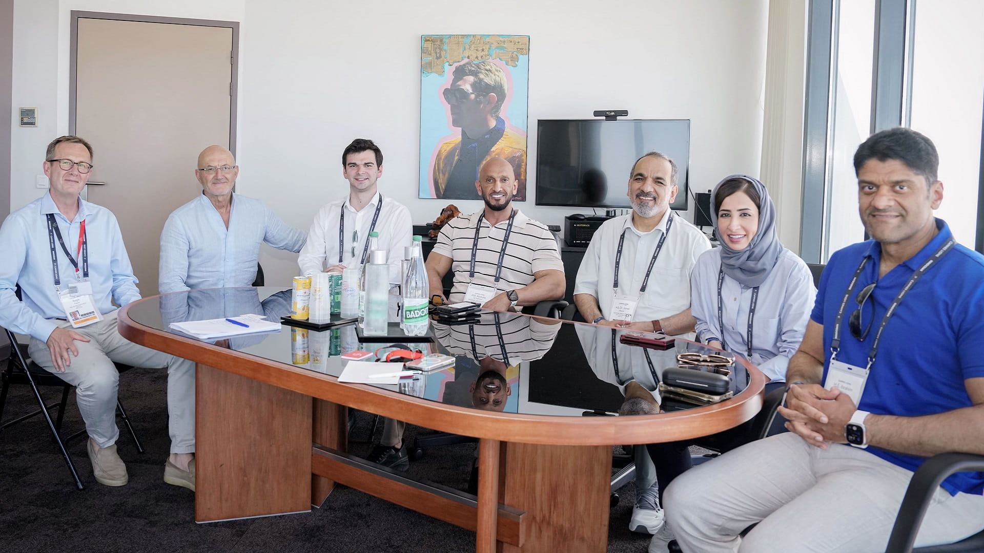 عبد الله آل حامد يلتقي أمير هولندا ونائب عمدة مدينة كان  