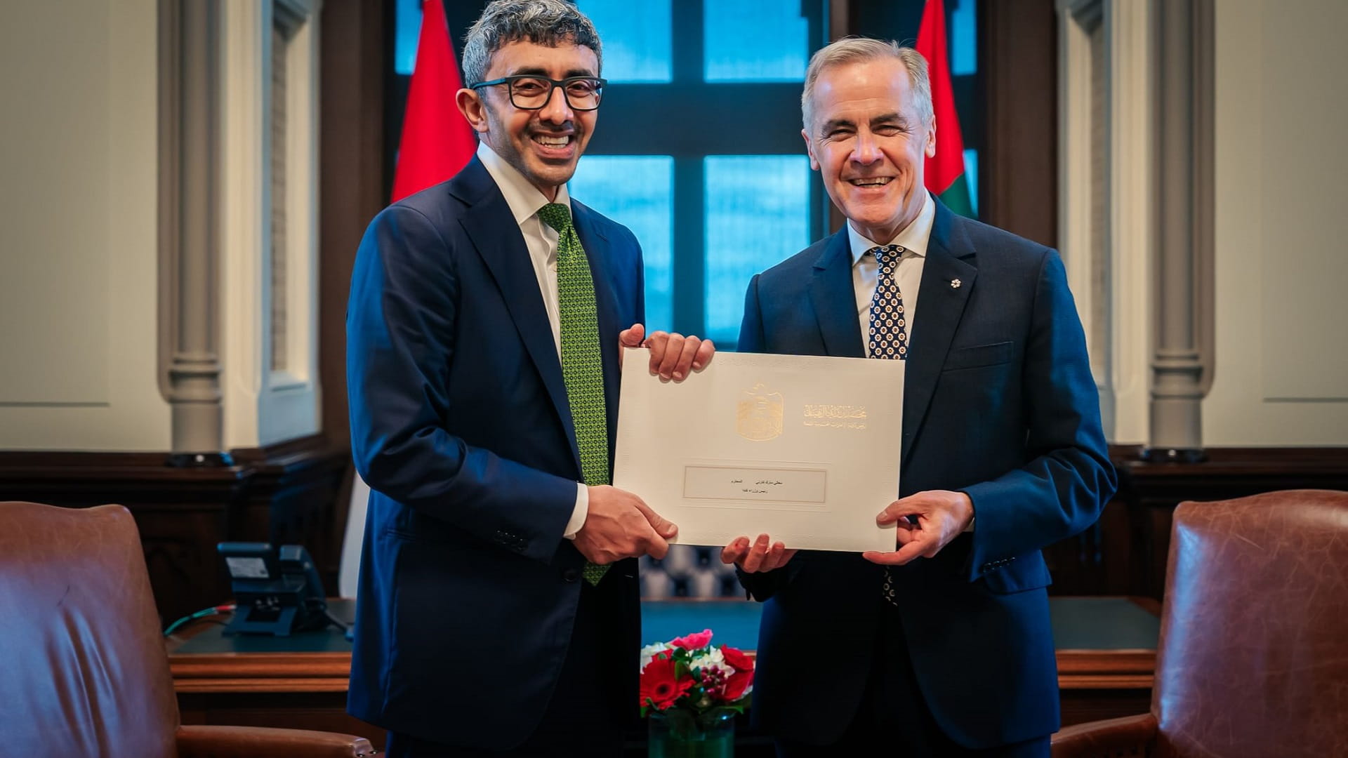 UAE President sends written message to Canadian Prime Minister 