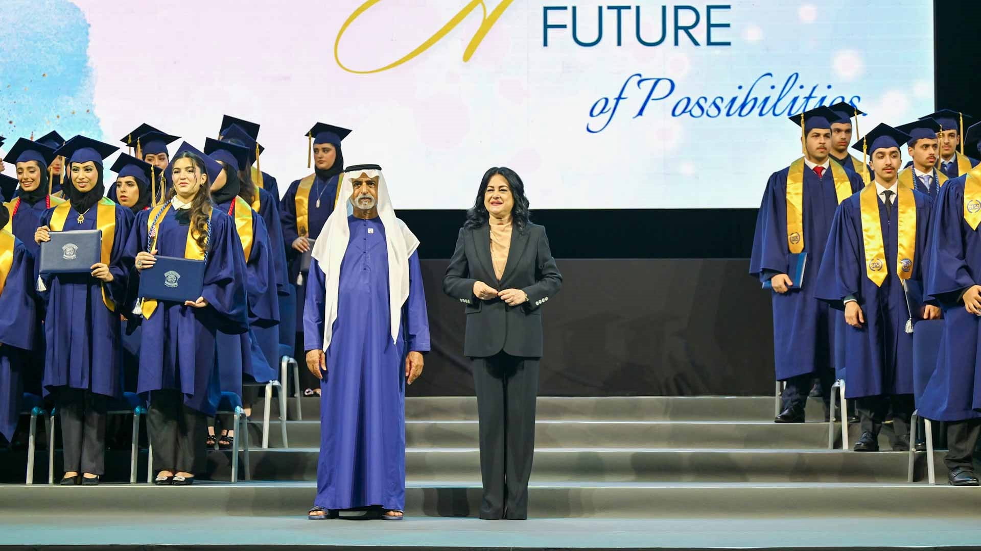 Nahyan bin Mubarak attends Al Ittihad School graduation in Dubai 