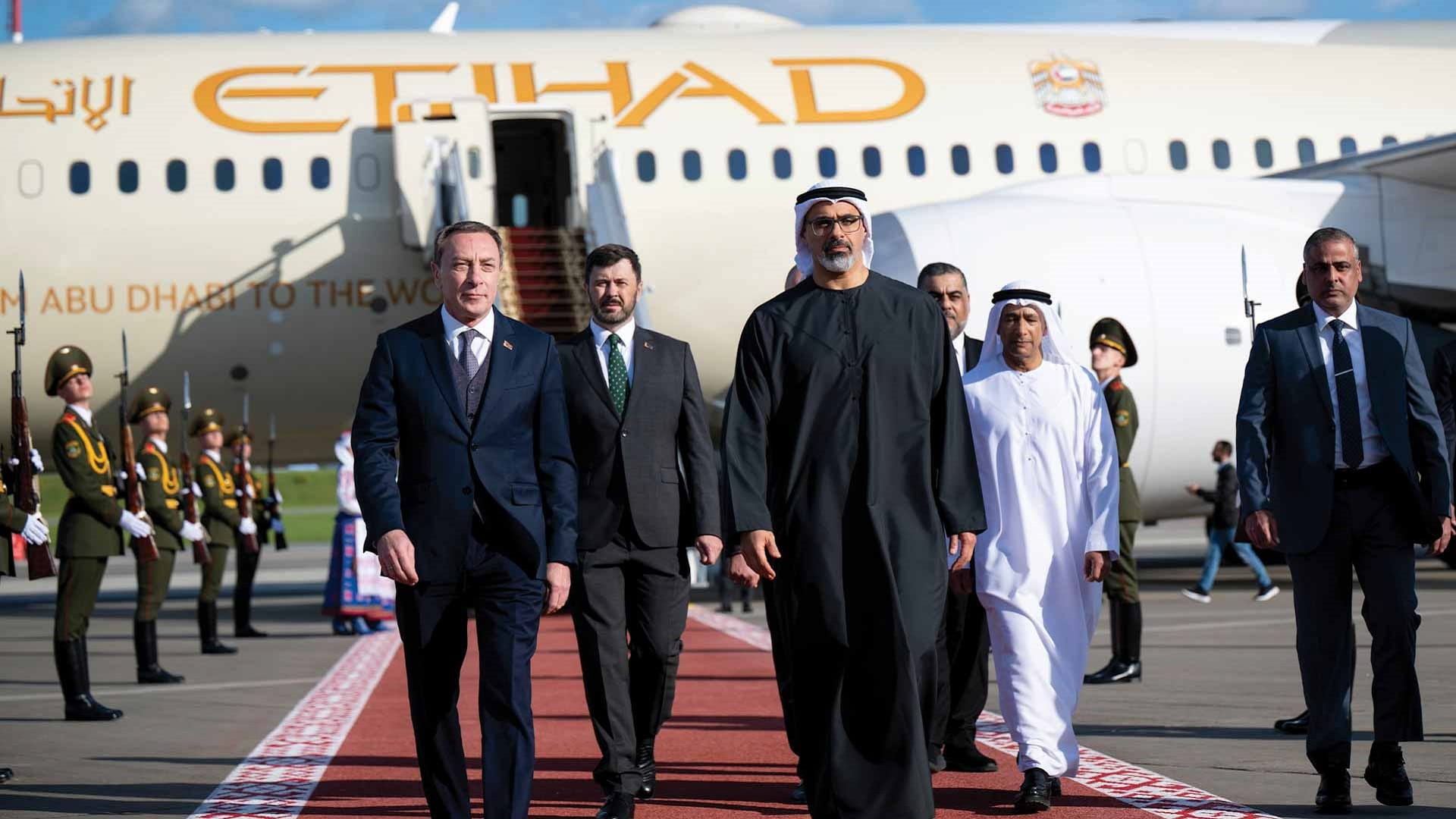 Crown Prince of Abu Dhabi arrives in Minsk  