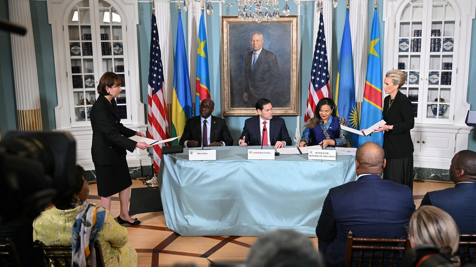 الكونغو الديموقراطية ورواندا توقعان اتفاق سلام في واشنطن 
