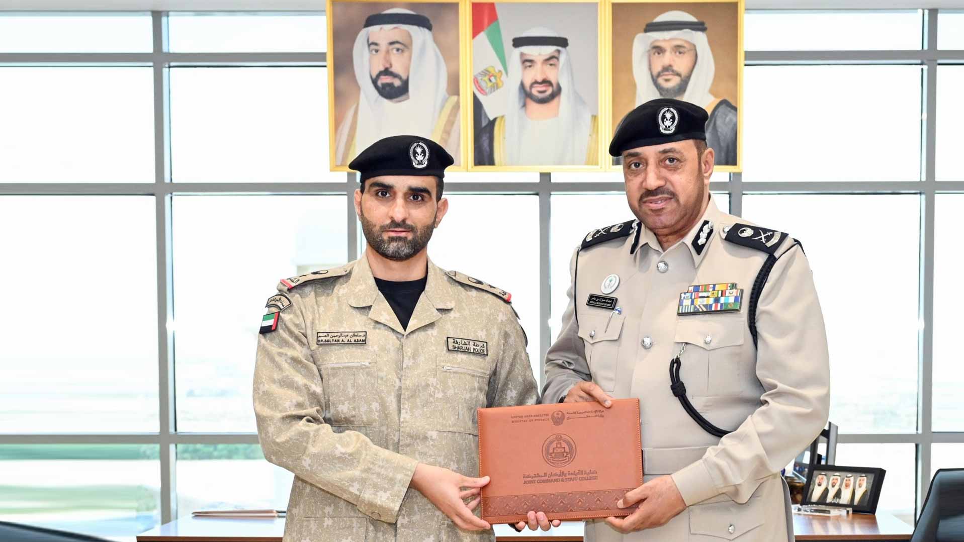 Sharjah Police chief congratulates Sultan Al Asm on graduation 