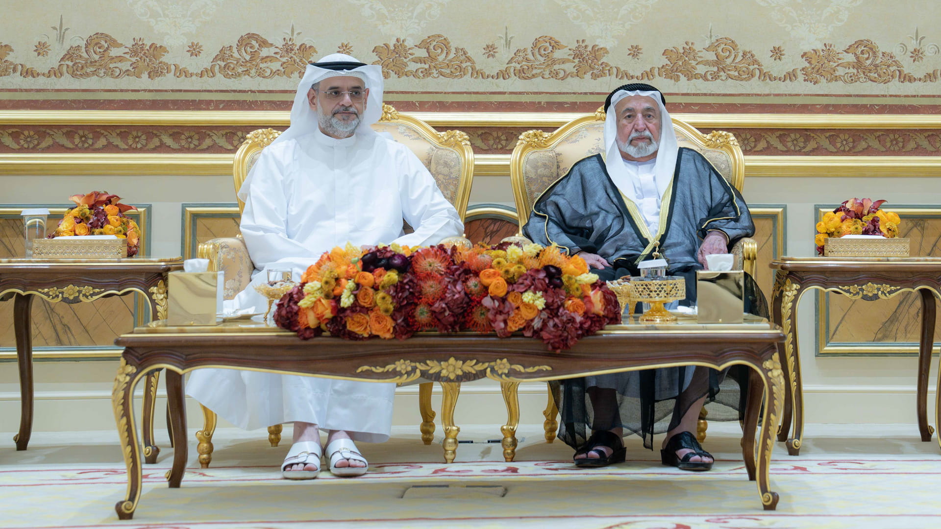 حاكم الشارقة يواصل تقبل التهاني بشهر رمضان المبارك 