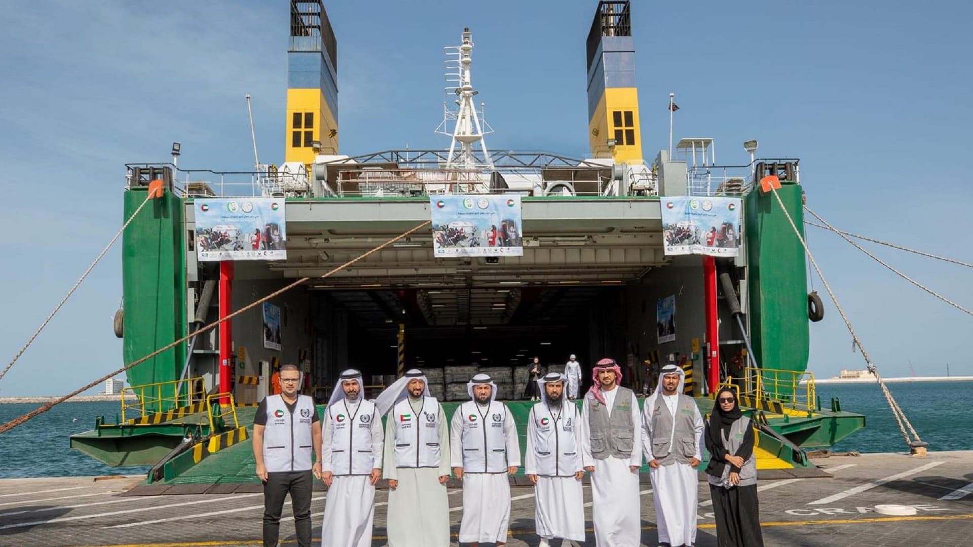 Ajman sends 410 tonnes of humanitarian aid to Gaza in Ramadan