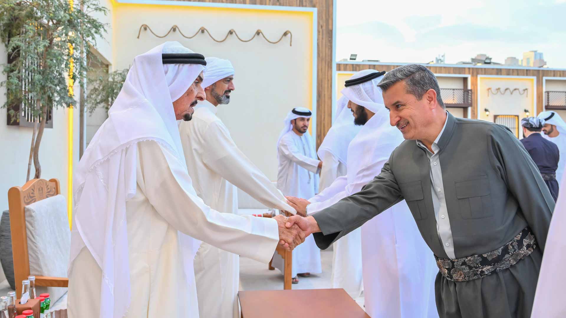 حاكم عجمان وولي عهده يستقبلان ضيوف فعاليات "رمضان عجمان" 