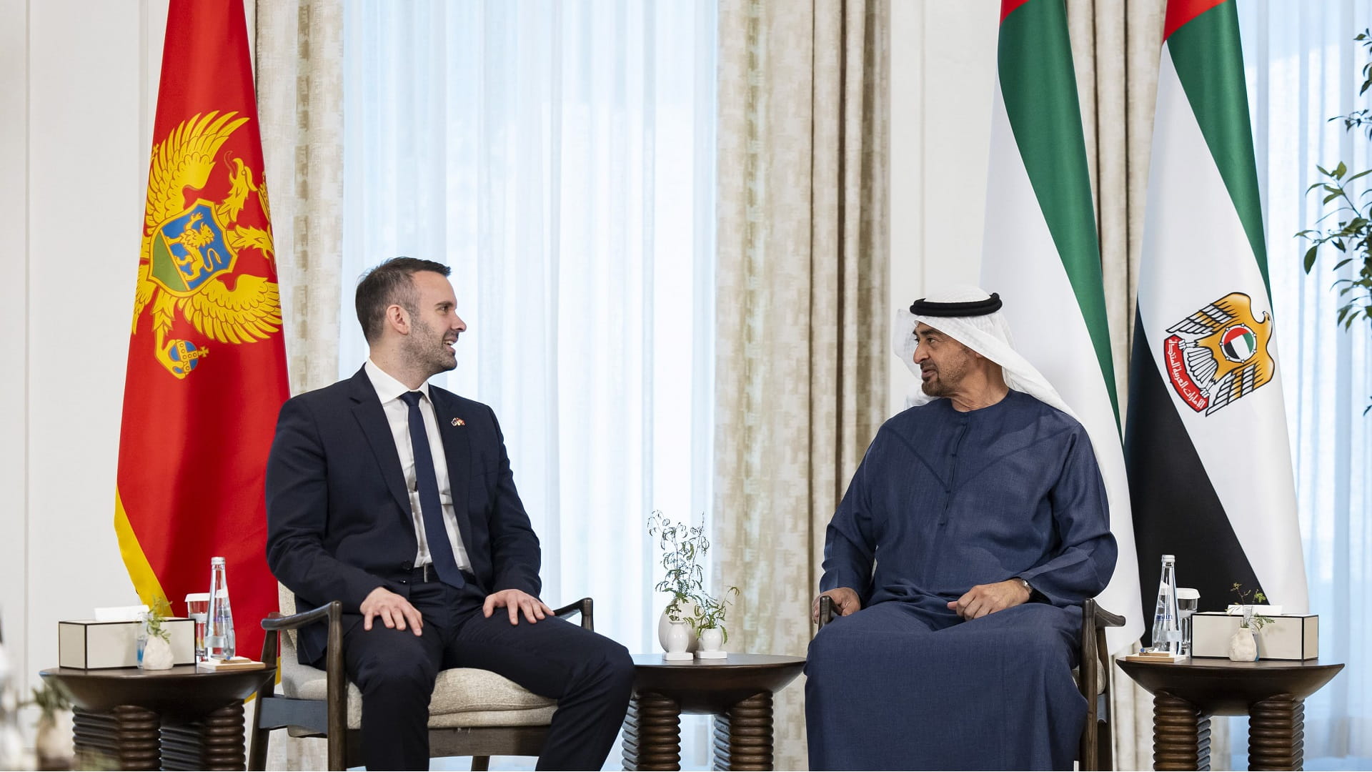 UAE President, Montenegro PM discuss strengthening bilateral ties 