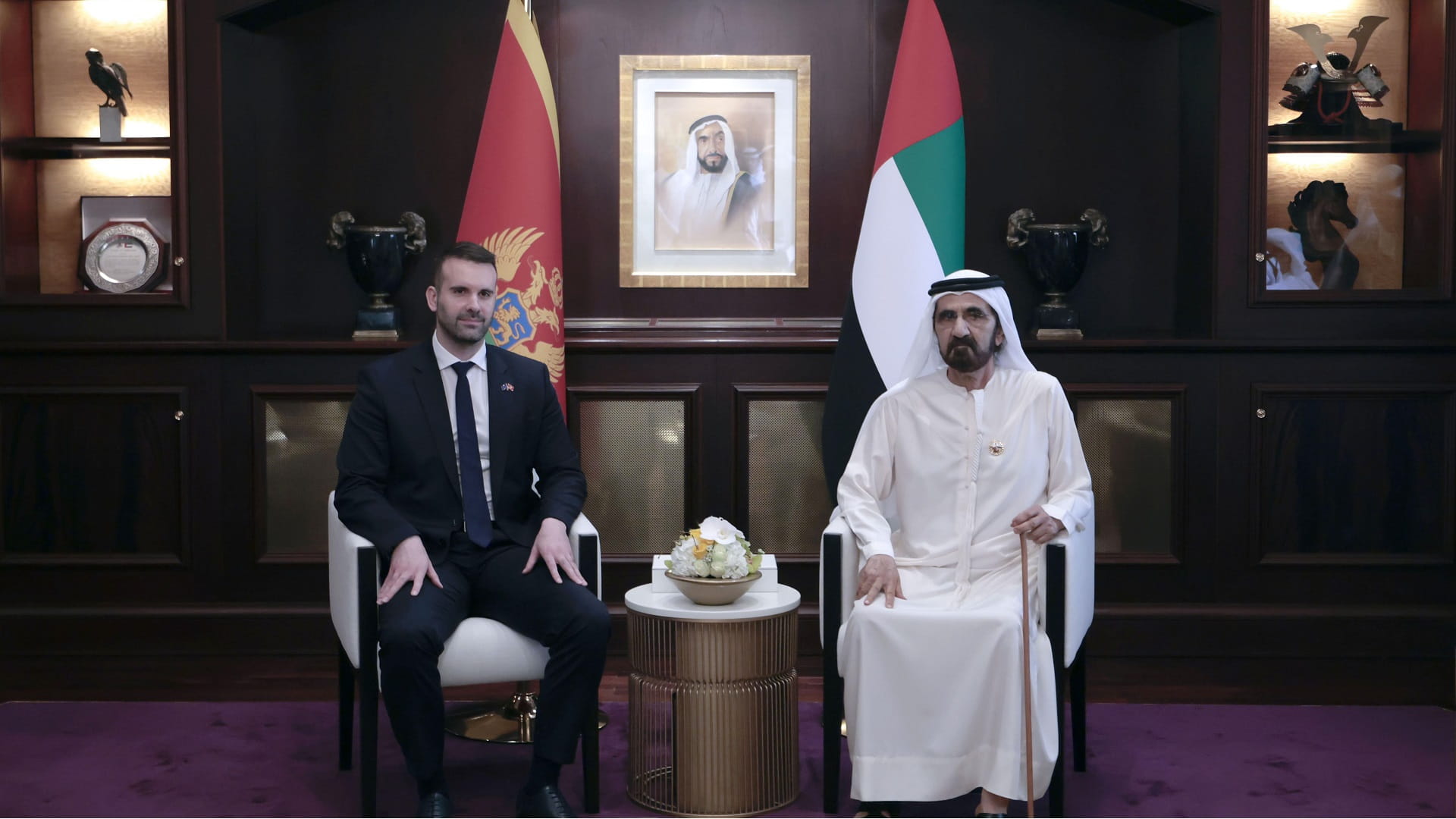 Mohammed bin Rashid, Montenegro PM strengthen bilateral ties 
