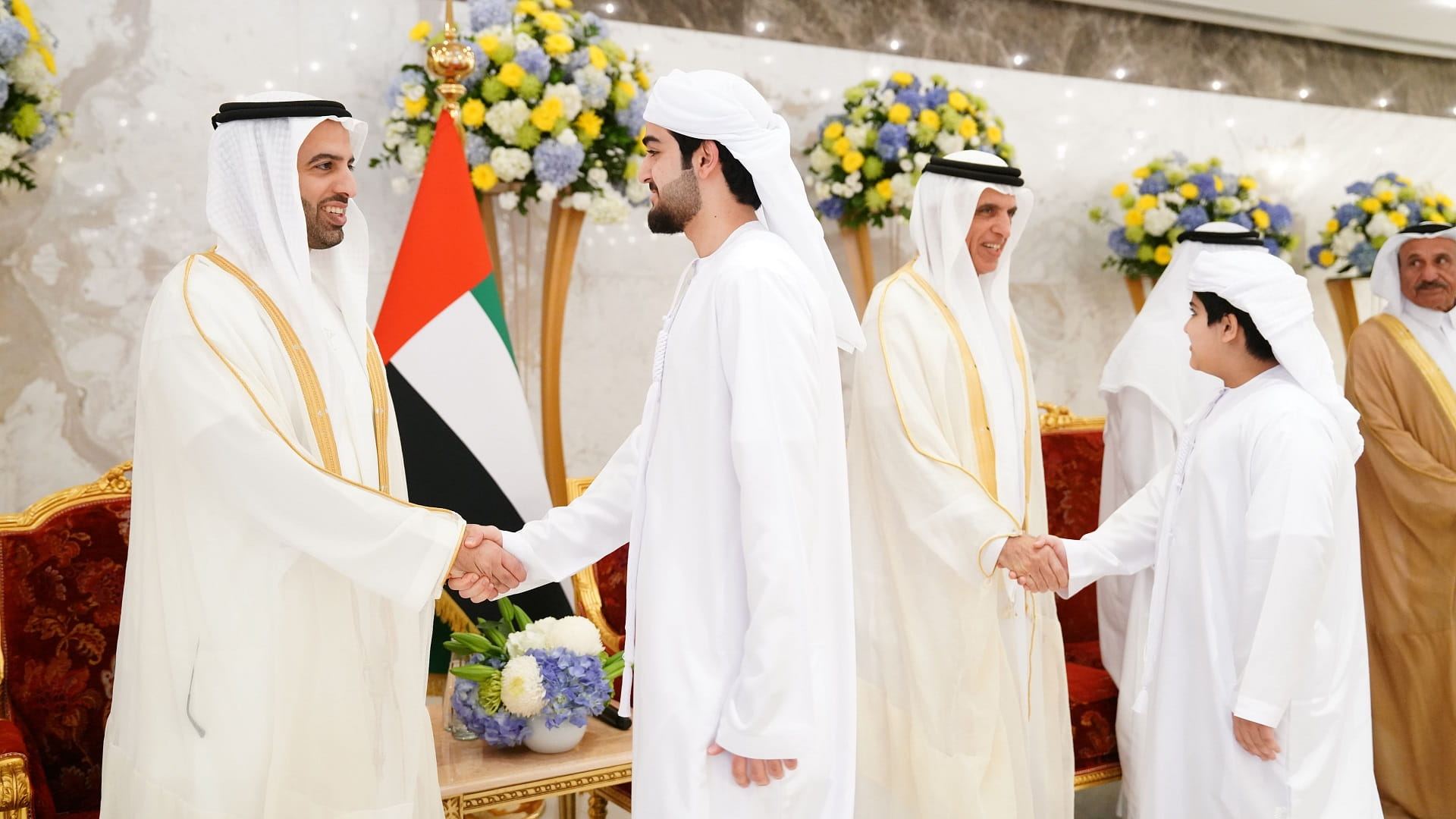 Saud bin Saqr receives Eid Al-Fitr well-wishers