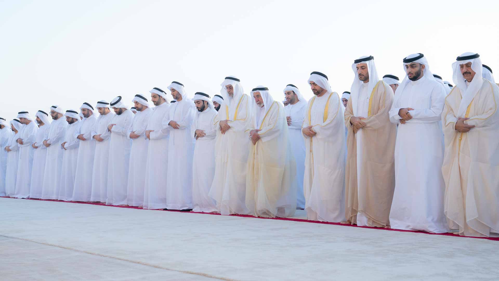 Sharjah Ruler performs Eid Al Fitr prayer at Al Badi’ Musalla 