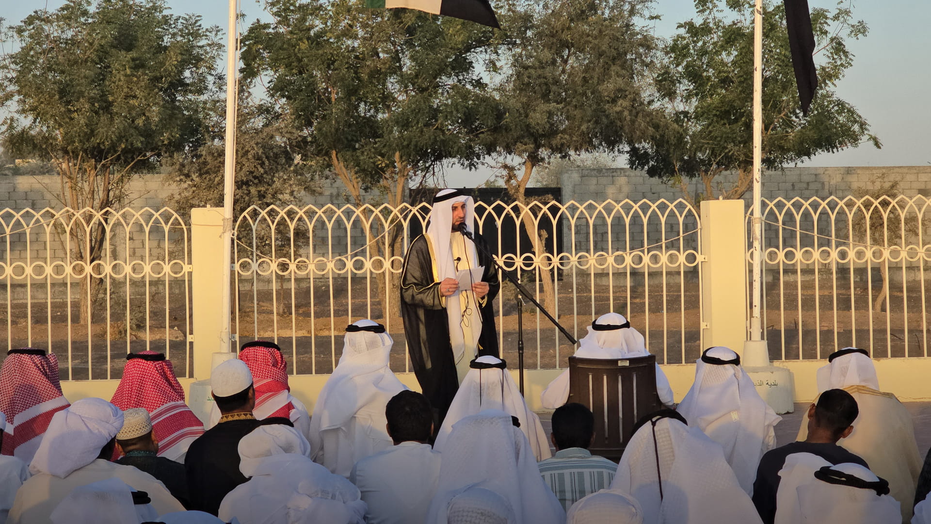 Worshippers perform Eid Al Fitr prayer in Sharjah