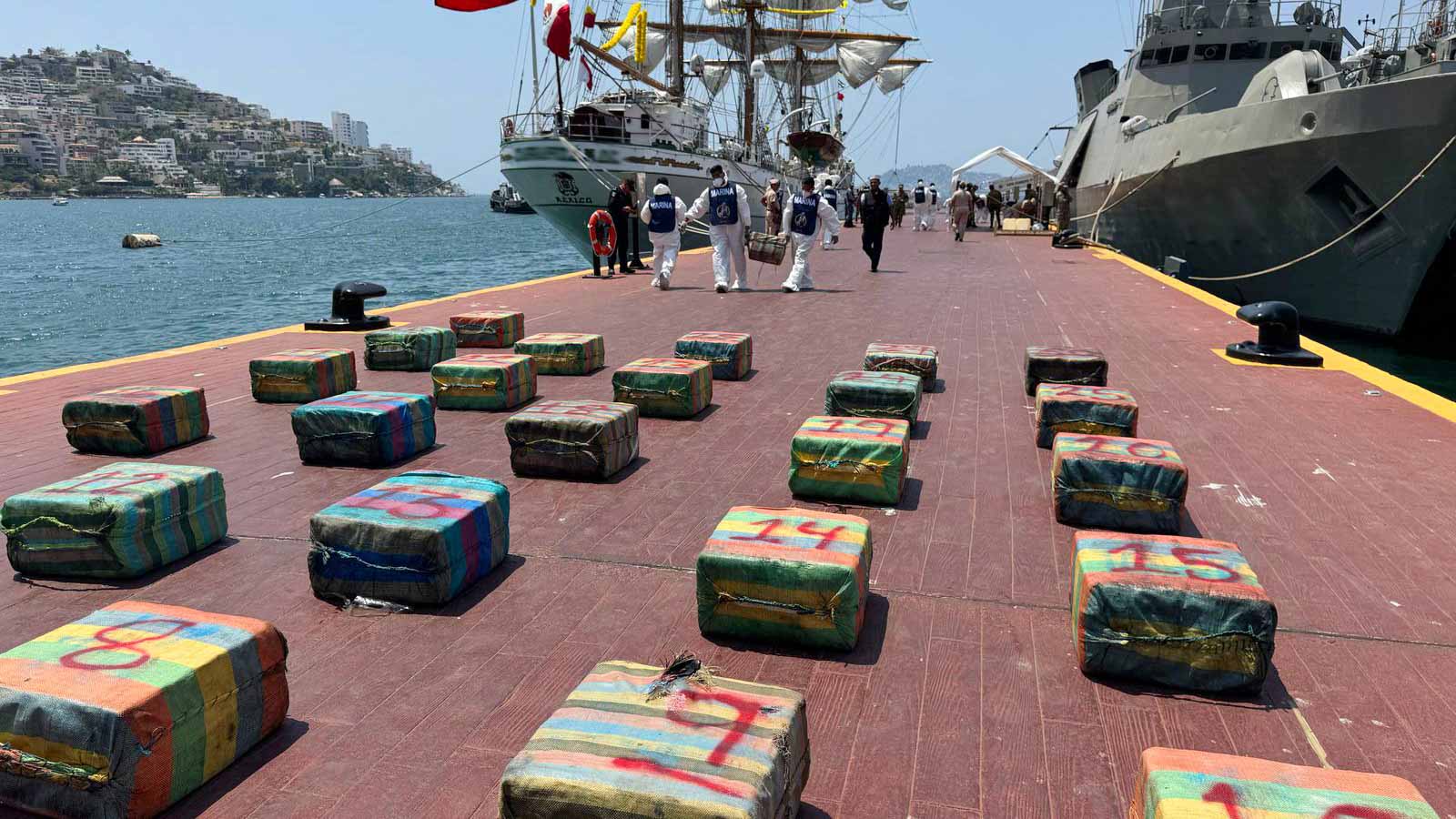 في المكسيك..الجيش يضبط 1.8 طن من الكوكايين قرب سواحل ولاية غيريرو  