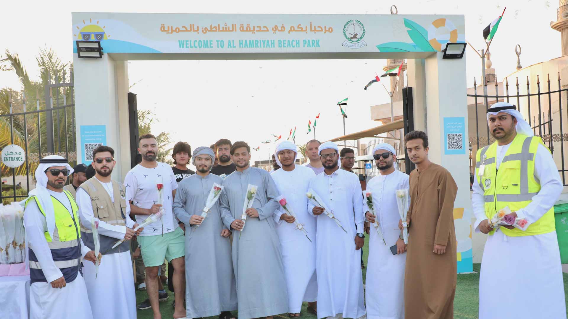 بلدية الحمرية تواصل استقبال زوار حدائقها بالورود في أيام عيد الفطر 