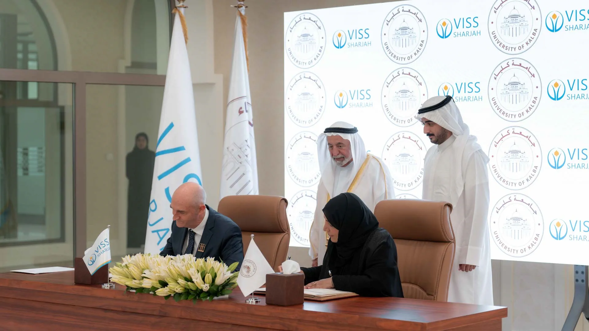 Sharjah Ruler during the signing event