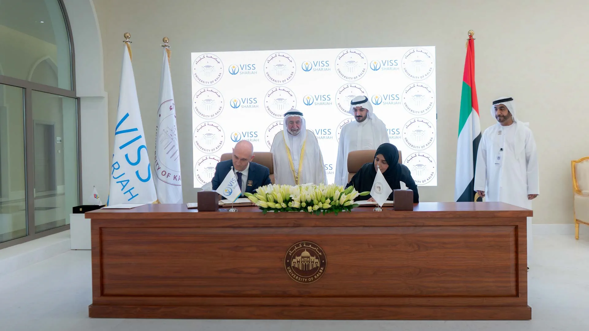 Sharjah Ruler witnesses MoU signing between KOU, Victoria School