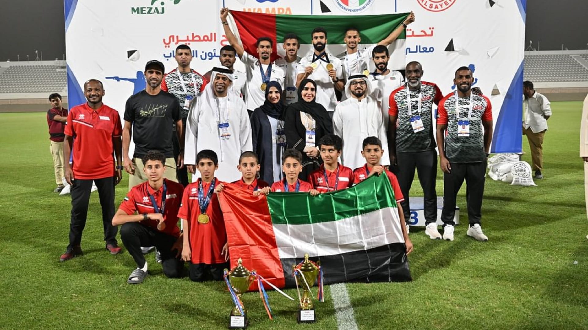 منتخب الإمارات يحصد 7 ميداليات ببطولة غرب آسيا للخماسي الحديث 