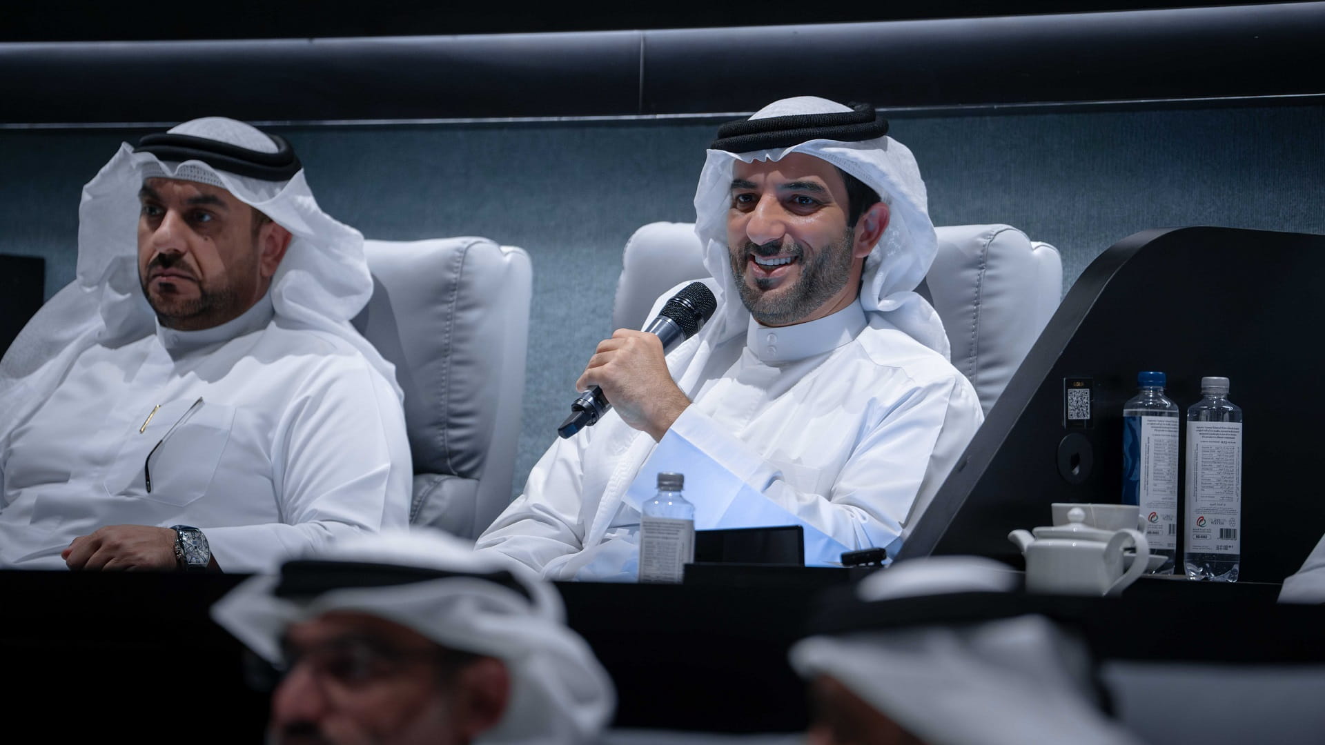 Sultan bin Ahmed attends brainstorming session for Tamayuz award 