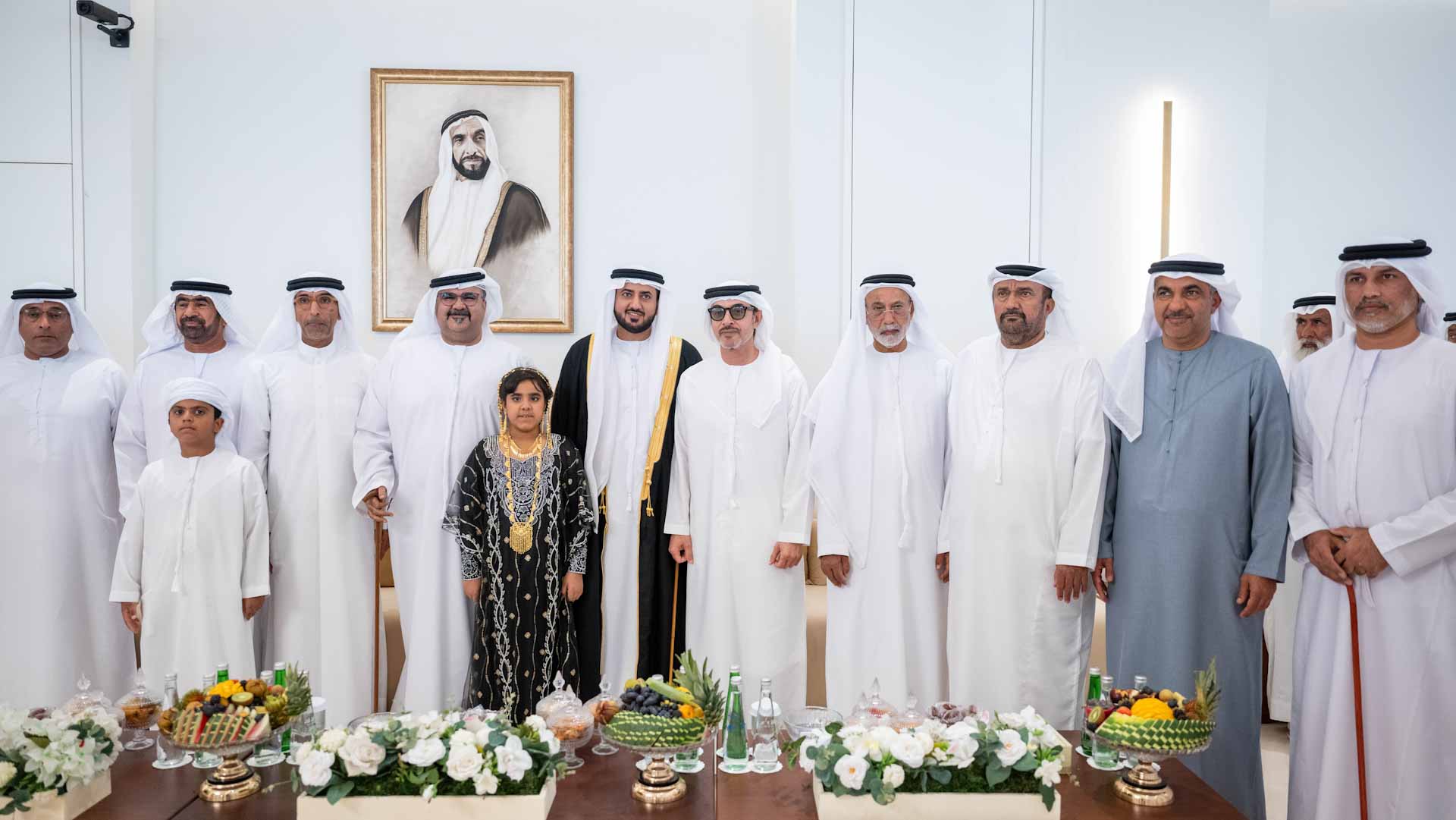 هزاع بن زايد يحضر حفل استقبال بمناسبة زفاف سعيد راشد سعيد النعيمي 