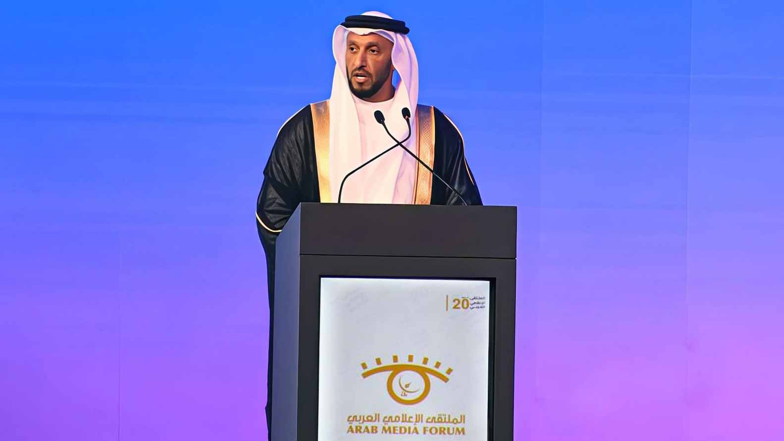 Abdulla Al Hamed leads UAE deleg. to Arab Media Forum in Kuwait 