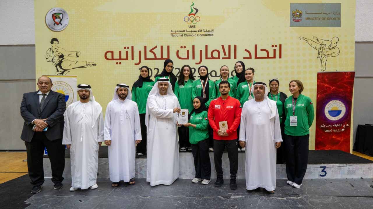الشارقة وشرطة دبي يتقاسمان لقب الدوري العام للكاراتيه 