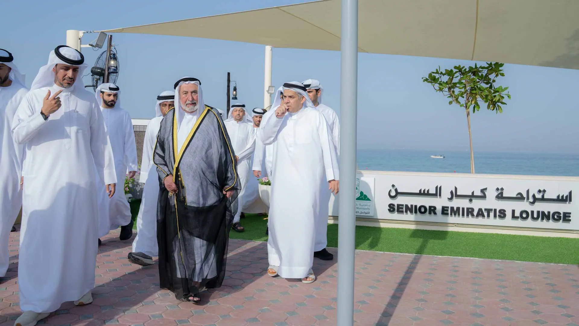His Highness visits Seniour Emiratis lounge