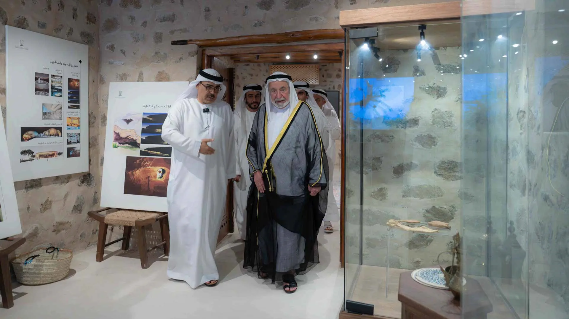 His highness listened to a detailed explanation of the area