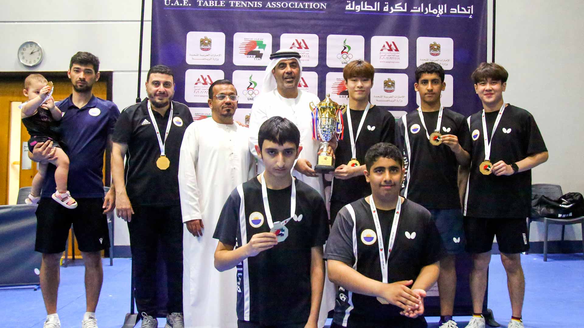 Sharjah Club wins the Golden League for Junior Table Tennis 