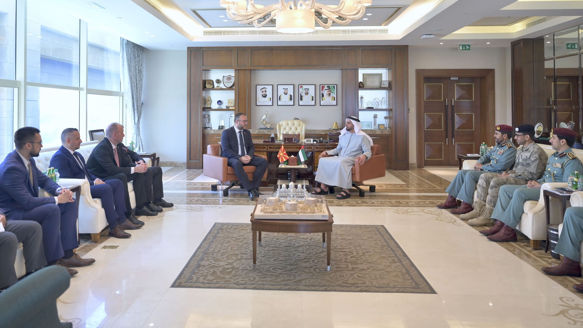 Saif bin Zayed meets with Macedonian Interior Minister 