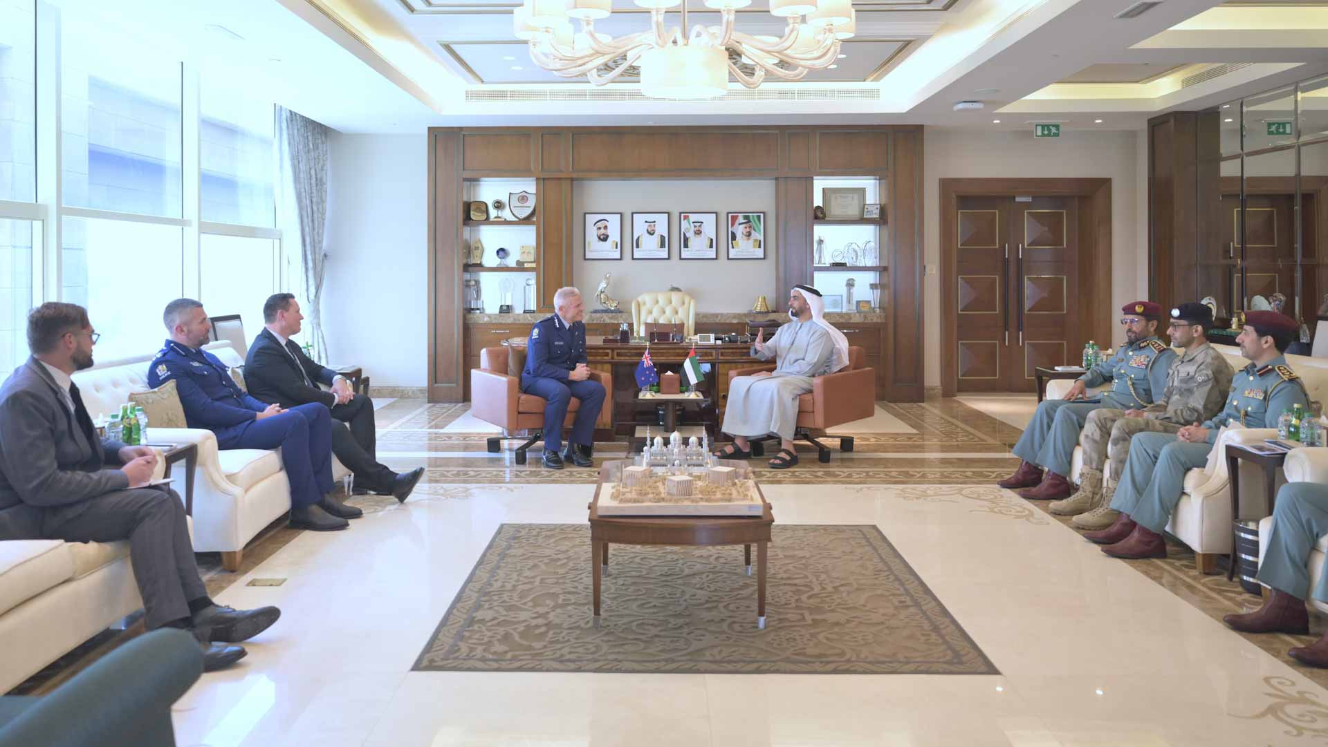 Saif bin Zayed, NZ Police Chief bilateral enhance cooperation
