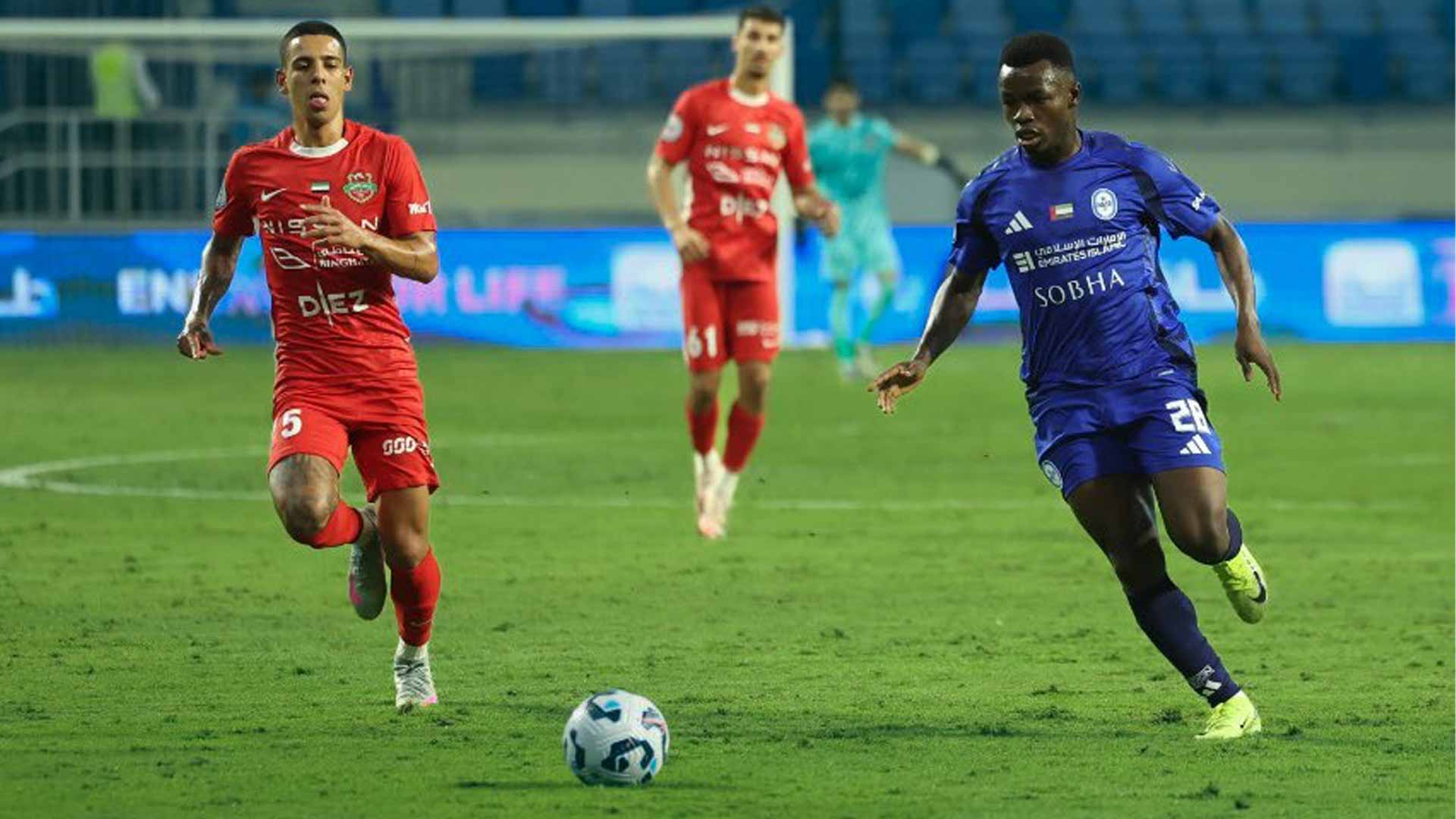 التعادل يحسم لقاء النصر وشباب الأهلي في دوري أدنوك للمحترفين