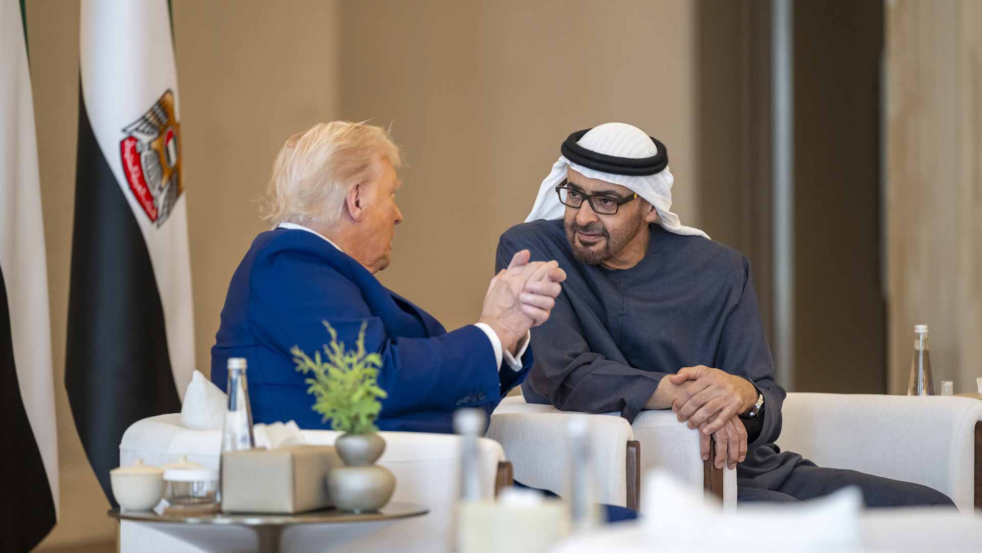 UAE President Receives US President Trump at Qasr Al Watan