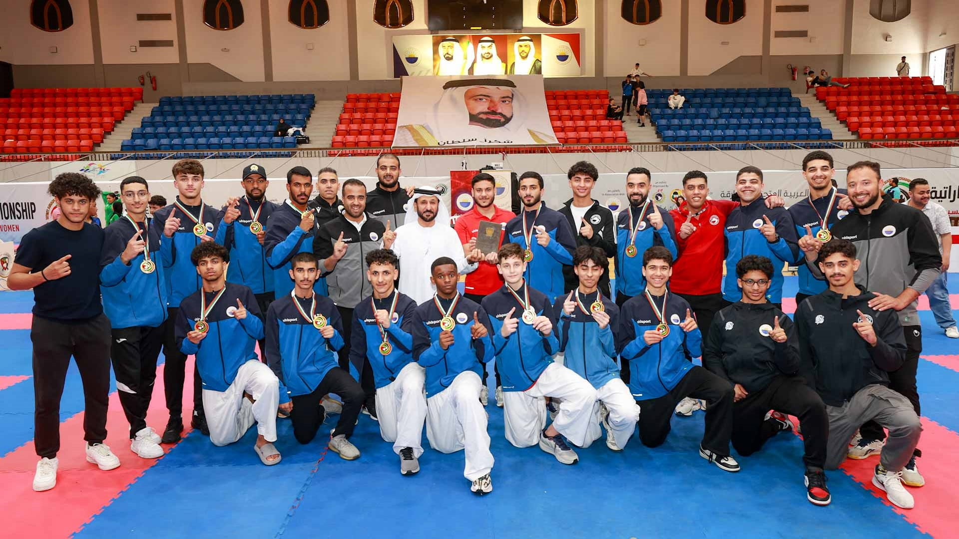 نادي الشارقة يتُوج بدرع الدوري العام للكاراتيه كاتا وكوميتيه 