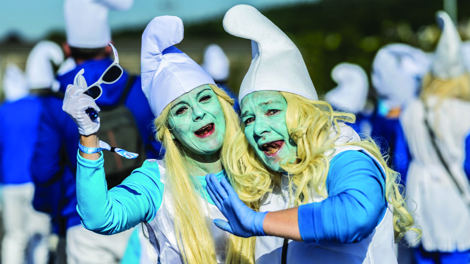 French town breaks smurf number world record 