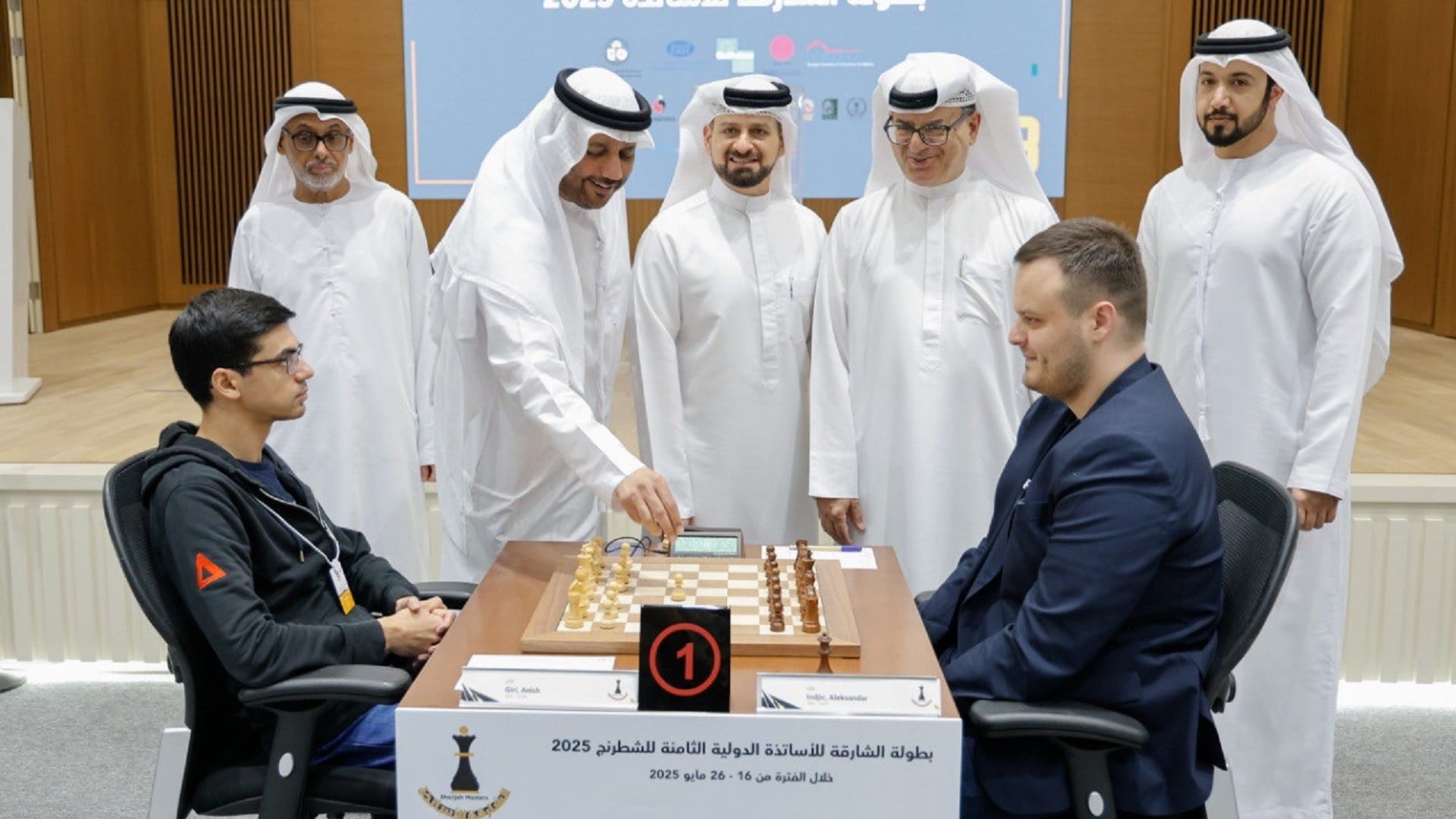 Three chess players tied for first place in Sharjah Masters 