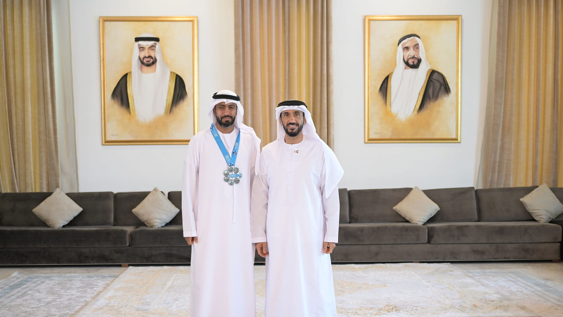 Nahyan bin Zayed honours Emirati runner Salem Al Hashemi 